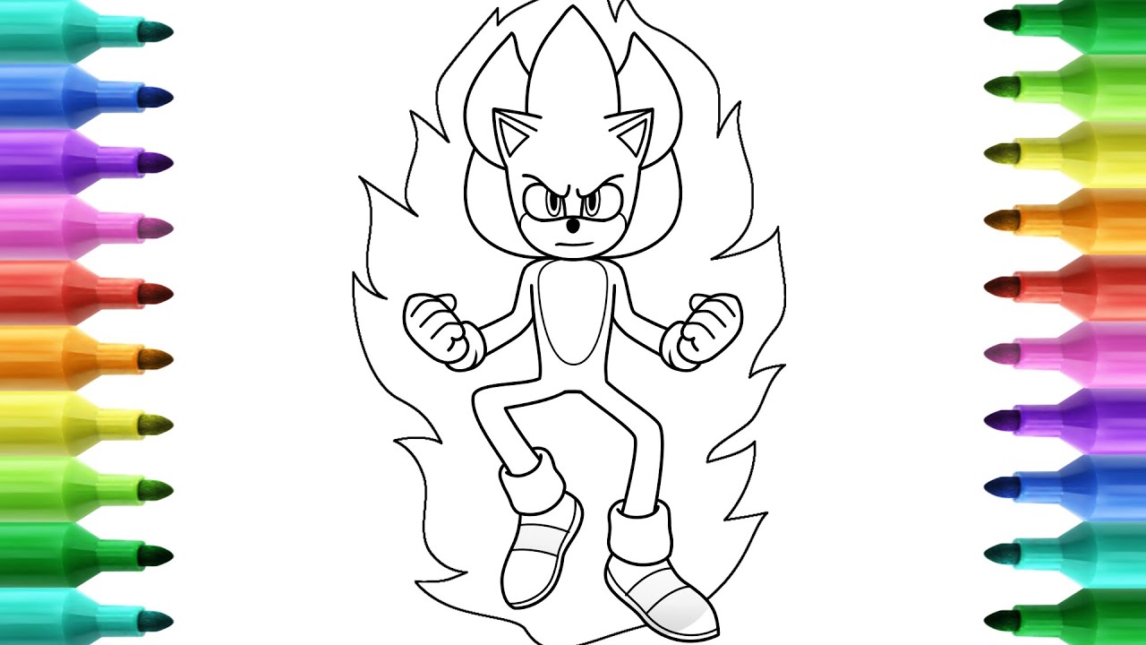 Coloring super sonic