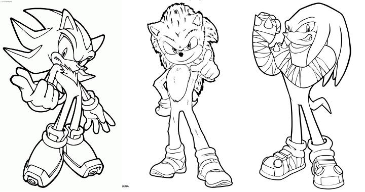 Free sonic coloring pages for kids and adults