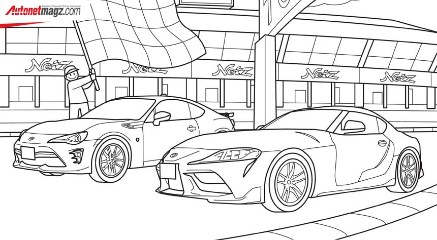 Coloring page toyota supra review mobil dan motor baru indonesia