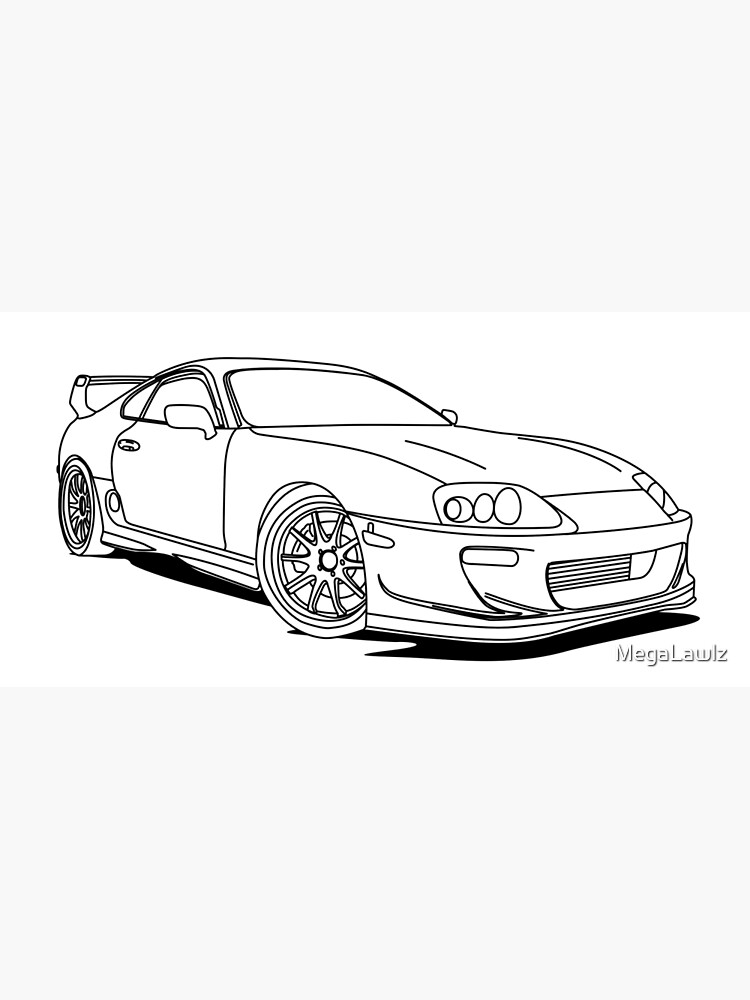 Toyota supra poster for sale by megalawlz