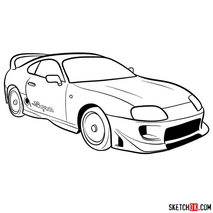 This one is about making a sketch of toyota supra model follow the simple steps to â o dibujar carros dibujos de autos faciles coches para dibujar