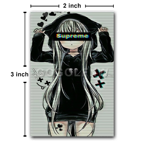 Anime girl hotsell supreme sticker