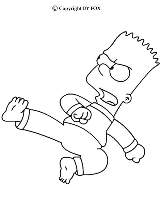 The simpsons coloring pages