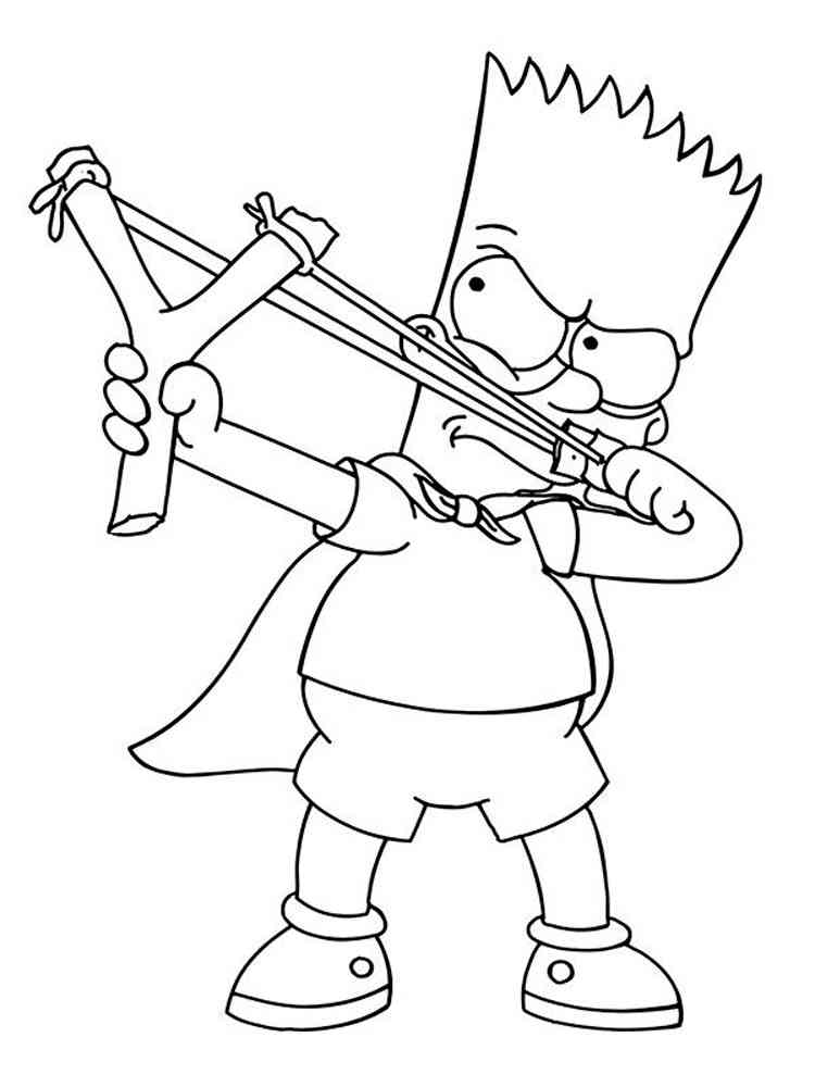 Bart simpson coloring pages
