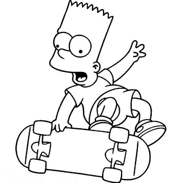 Skateboard planche ue roulette transport u coloriages ue imprimer desenhos para colorir carros desenho dos simpsons desenhos legais