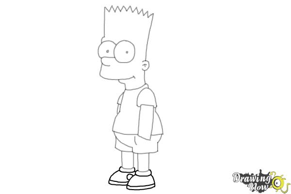 How to draw bart simpson