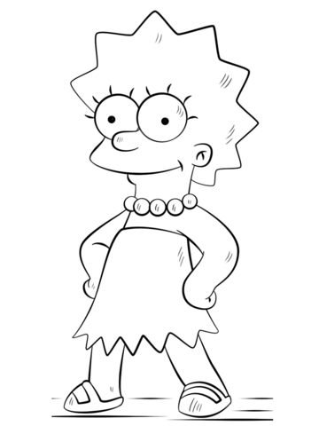 The simpsons coloring pages free coloring pages