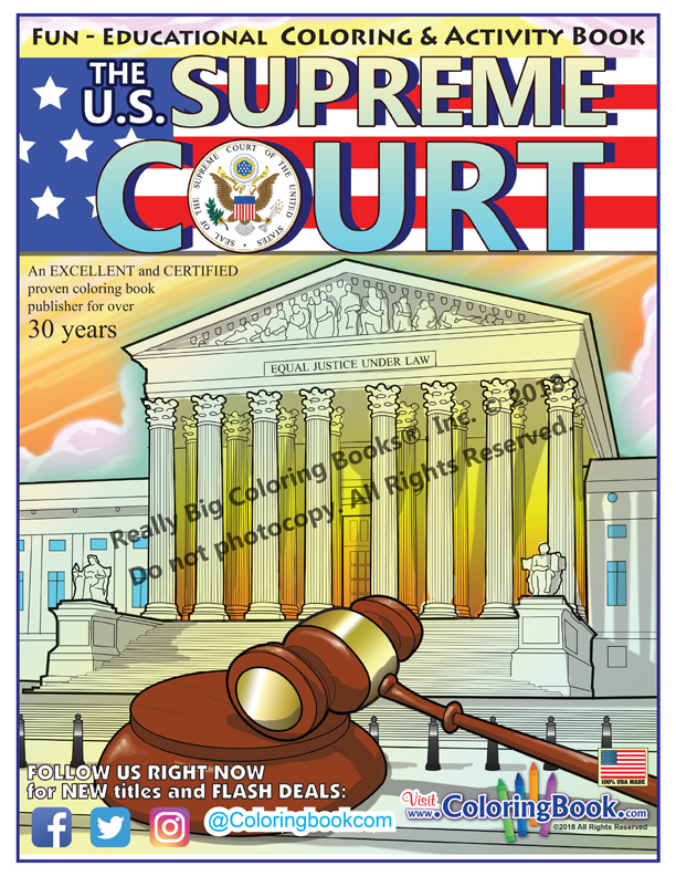 United states supreme court coloring book x