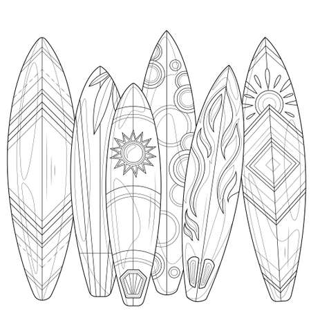 Ready made deisgns for surfboard outline