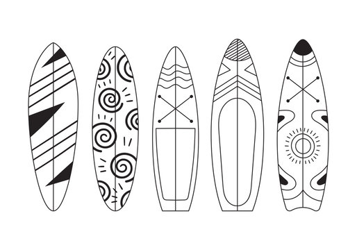 Surfboard outline images â browse photos vectors and video