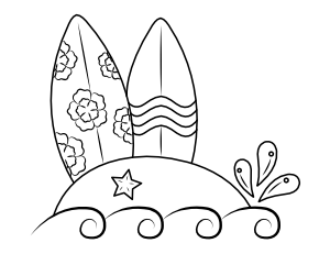 Free printable summer coloring pages