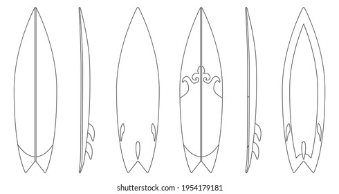 Surfboard outline images stock photos d objects vectors