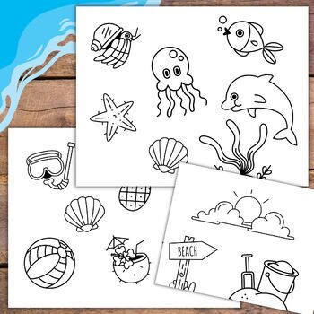 Hawaiian luau coloring pages with aloha surfboards and ocean animals hawaii fun