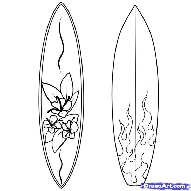 Surf boards to color surfboard drawing surfboard painting surfboard art