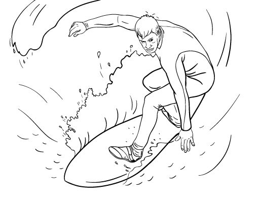 Free surfer coloring page coloring book pages coloring pages free coloring pages