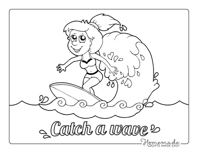 Free summer coloring pages for kids adults