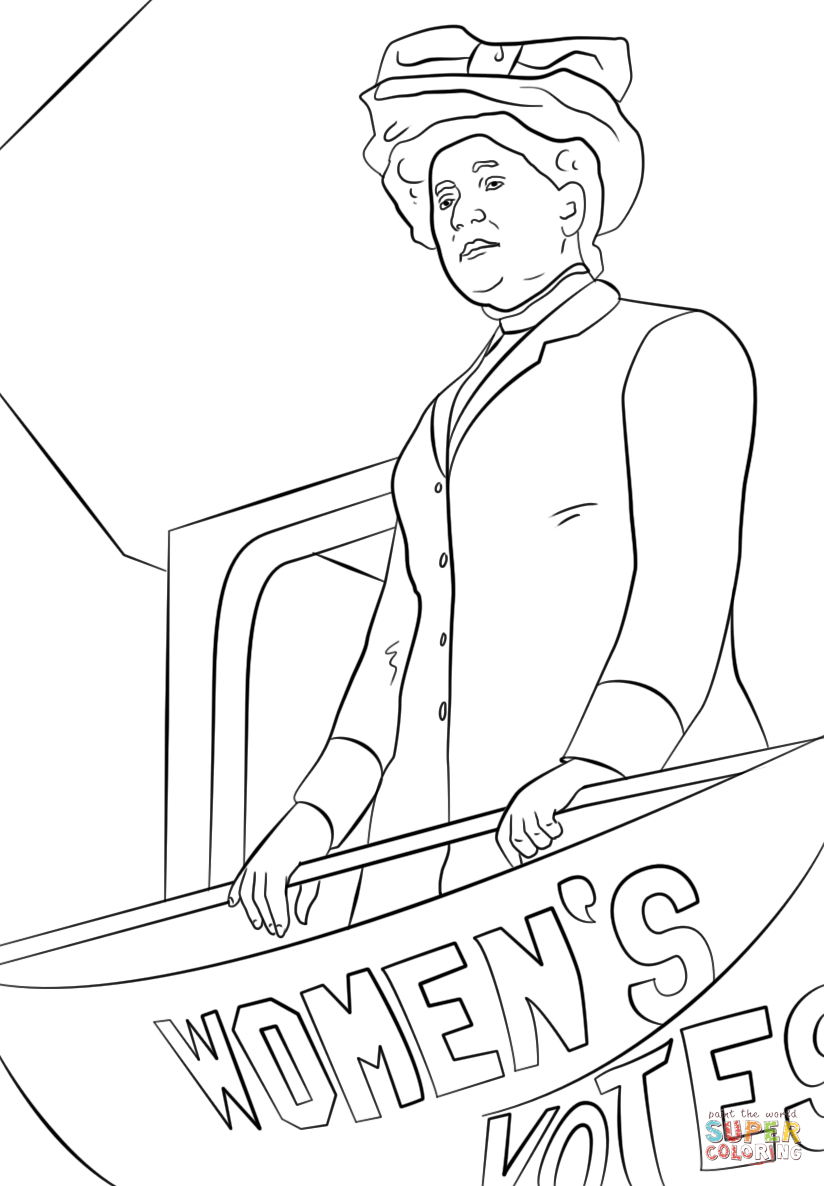 Jane addams coloring page free printable coloring pages