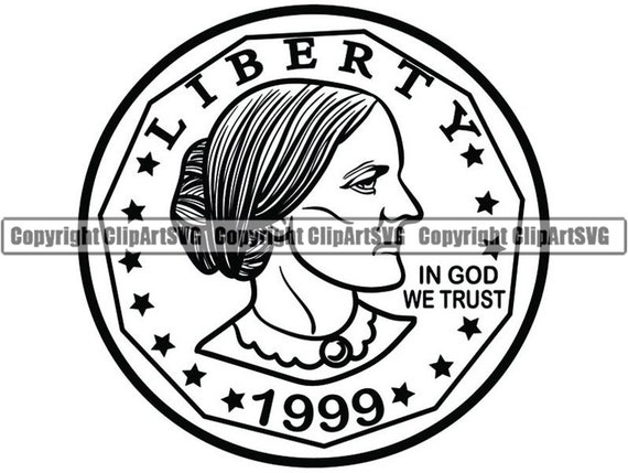 Money coin us silver dollar susan b anthony currency collecting success business design element logopng svg vector cricut cut cutting