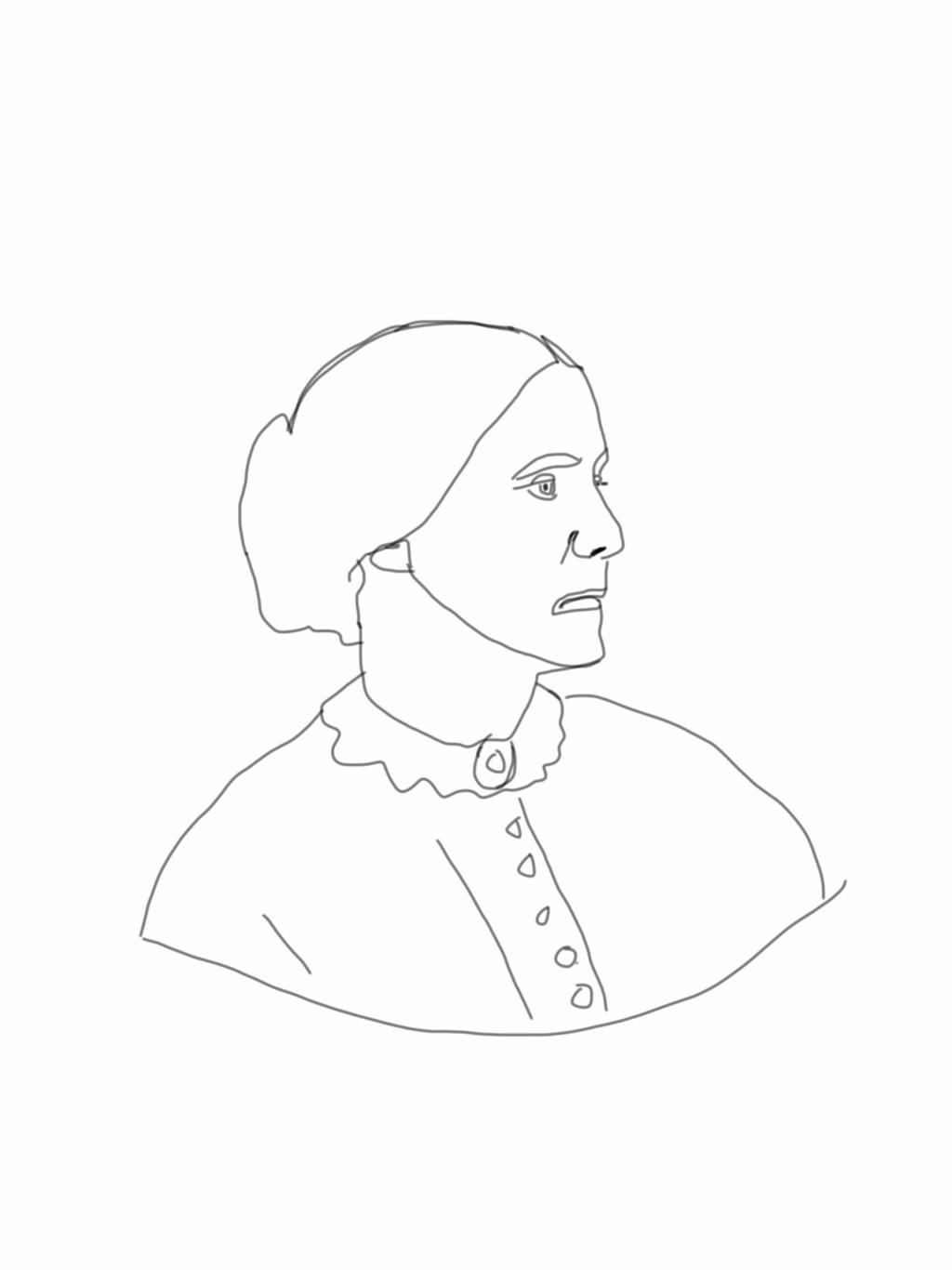 Agnes washington peyton sticker vector clipart susan b anthony