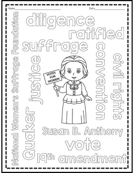 Susan b anthony by runnin on literacy lovin tpt