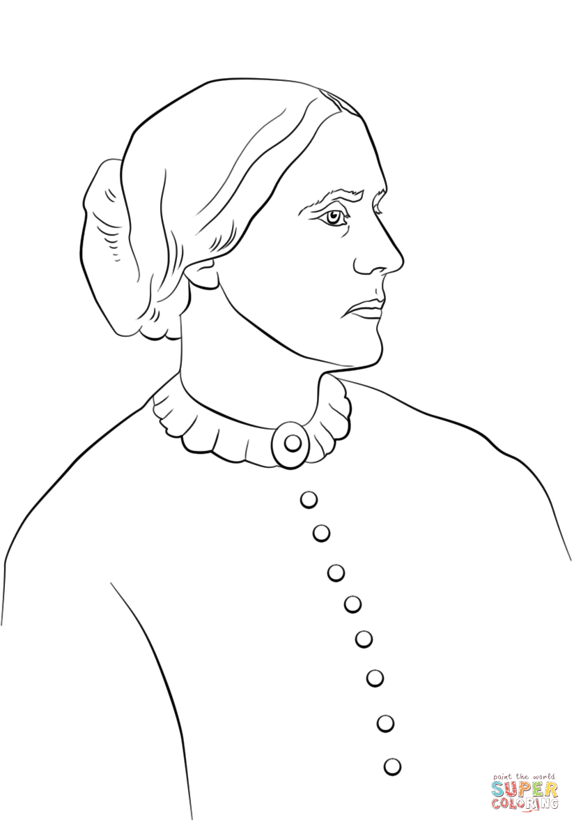 Susan b anthony coloring page free printable coloring pages