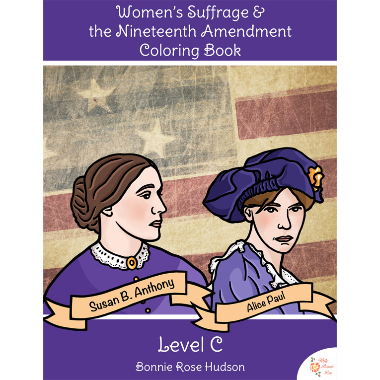 Womens suffrage the nineteenth amendment coloring book