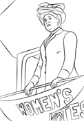 Susan b anthony coloring page free printable coloring pages