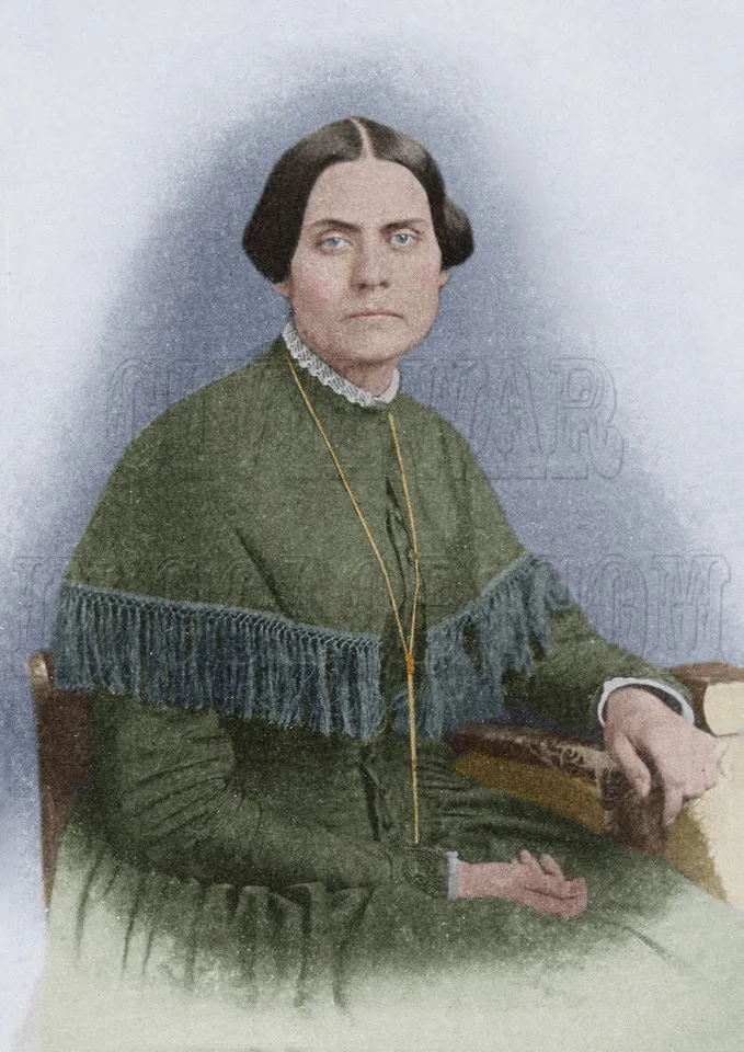 Susan b anthony women suffrage color photo