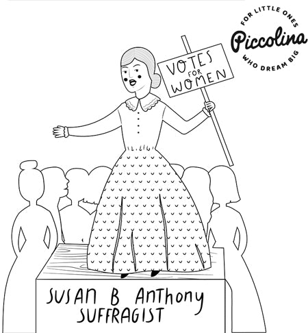 Susan b anthony coloring page