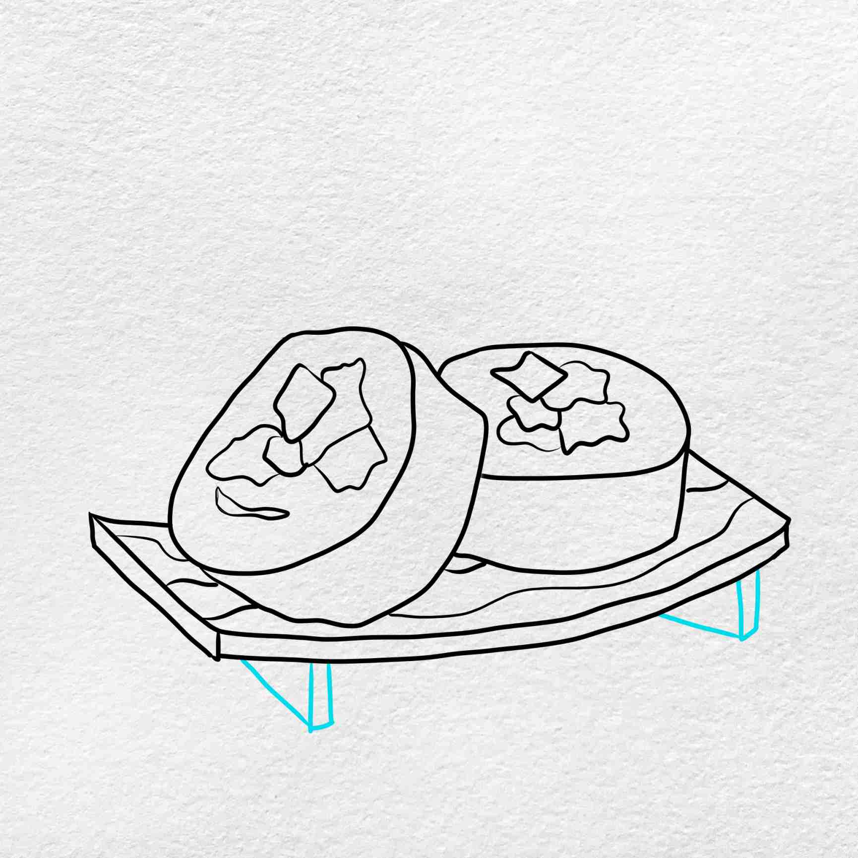 How to draw sushi