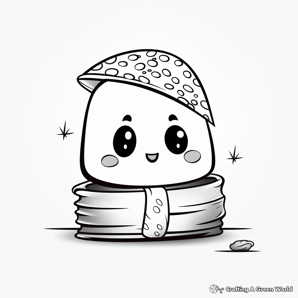 Sushi coloring pages