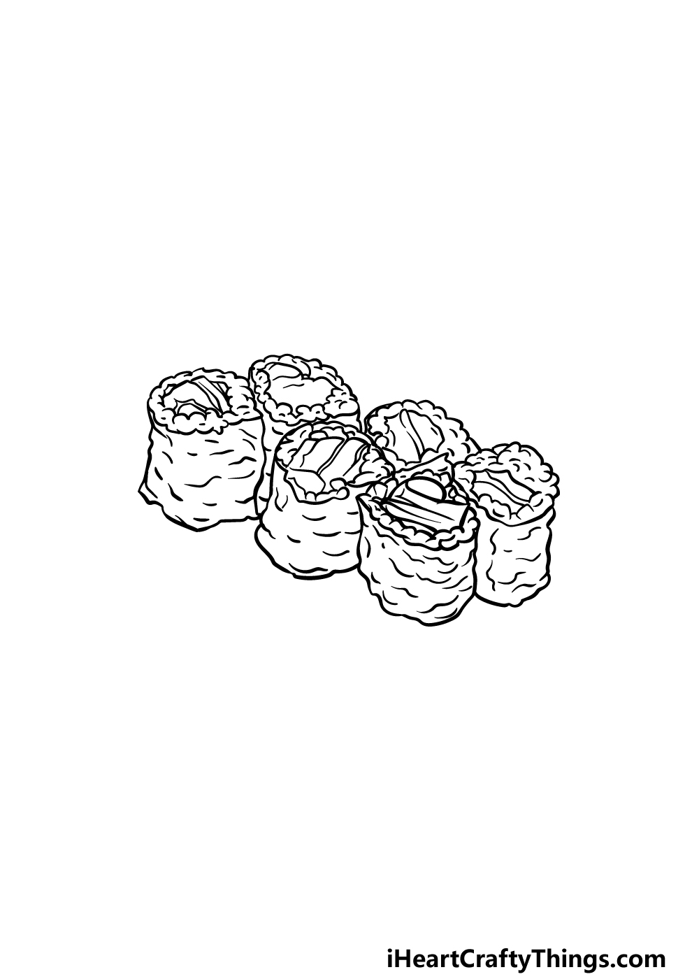 Sushi drawing