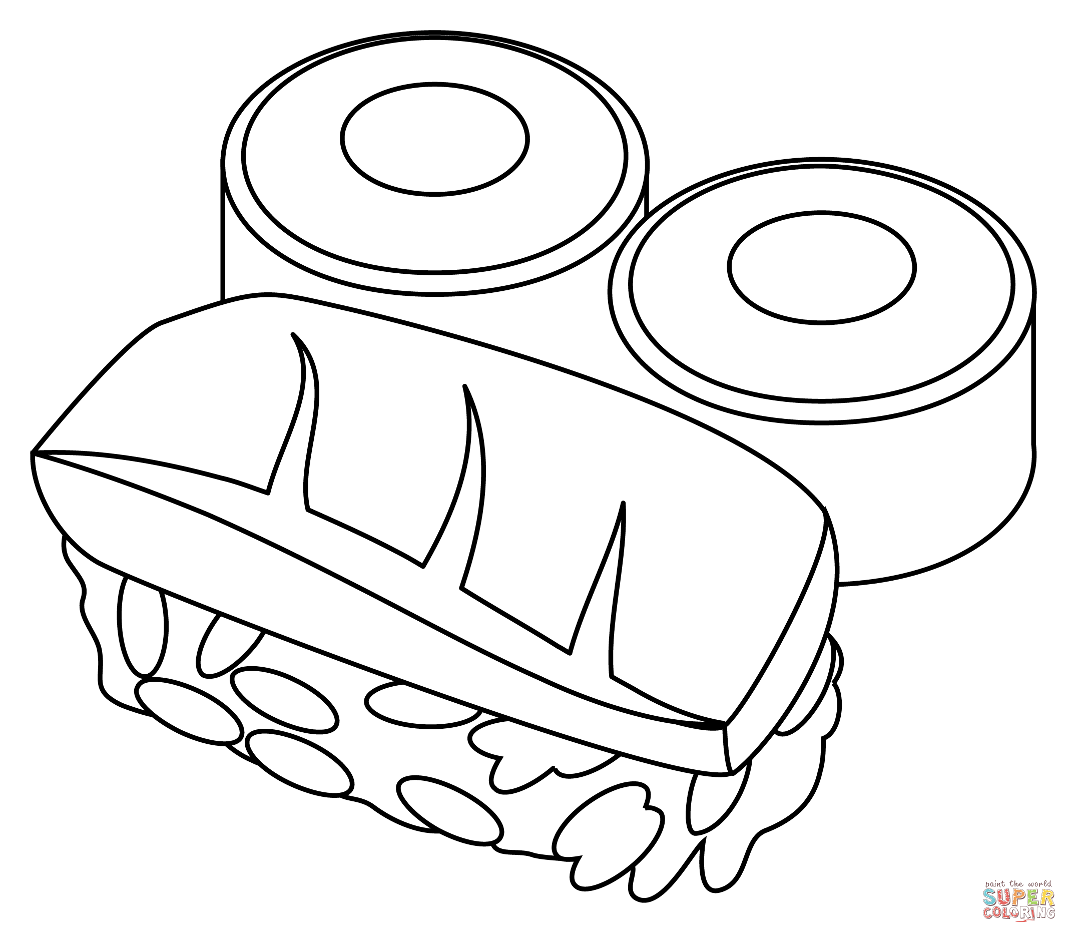 Sushi coloring page free printable coloring pages