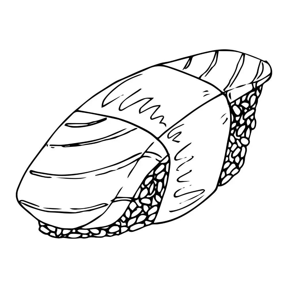 Free sushi coloring pages for download printable pdf