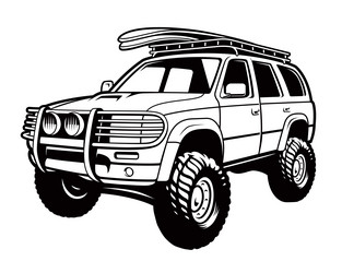 Suv vector images over