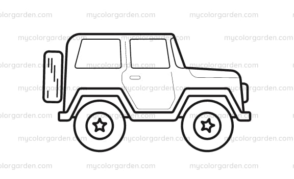 Ð cool suv car coloring page my color garden