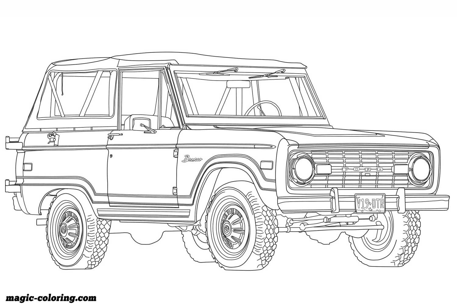 Ford bronco coloring page ford bronco cars coloring pages bronco