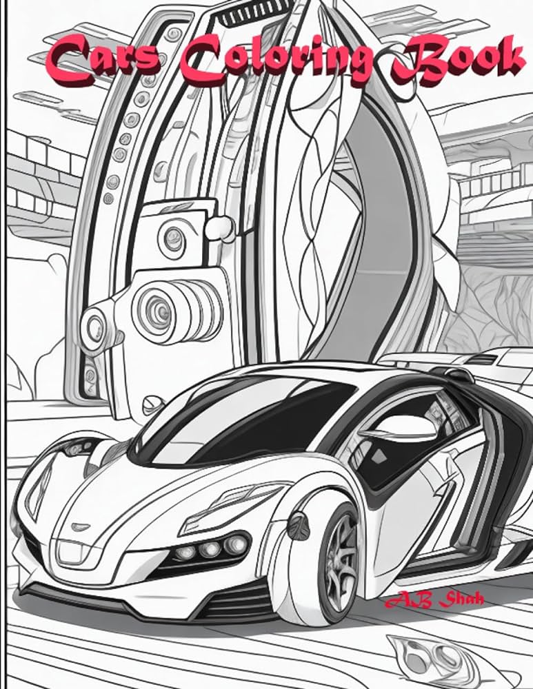 Cars coloring book shah ab books