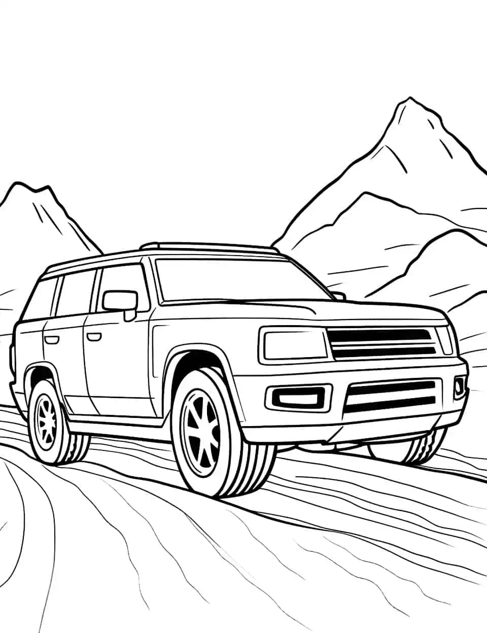 Car coloring pages free printable sheets