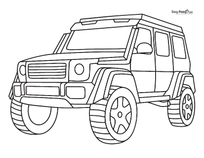 Car coloring pages