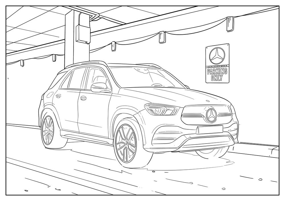 Audi and mercedes release coloring pages to battle quarantine boredom