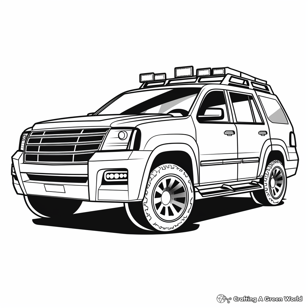 Police car coloring pages