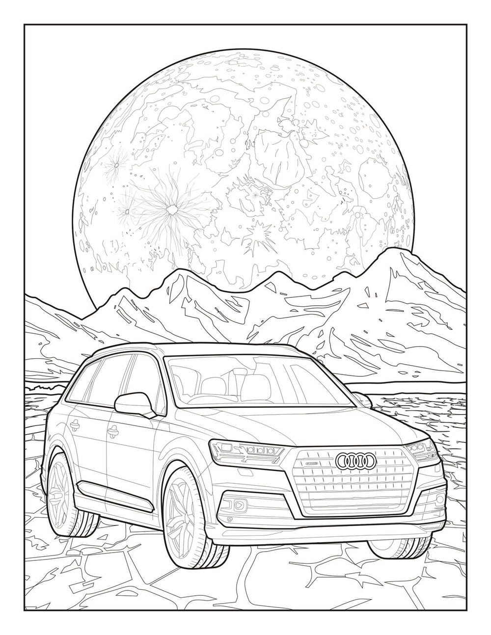 Audi and mercedes release coloring pages to battle quarantine boredom