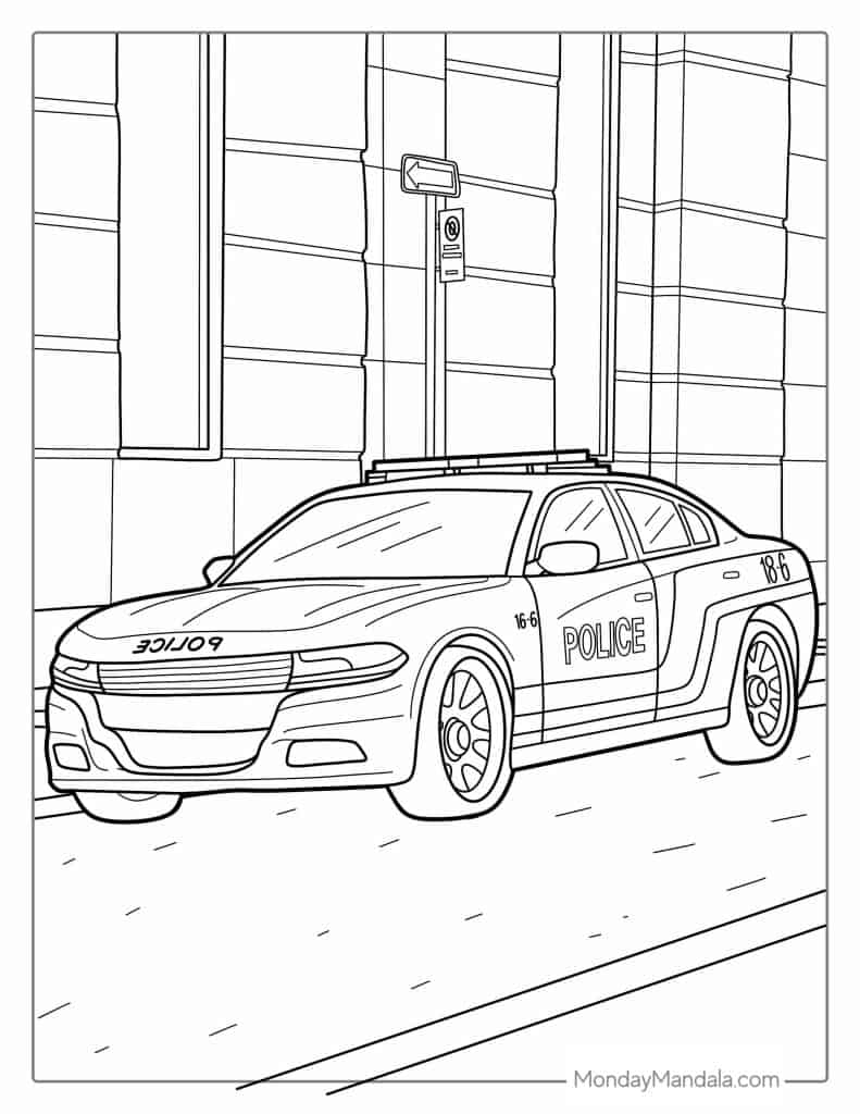 Car coloring pages free pdf printables