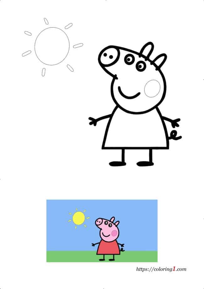 Peppa pig coloring pages