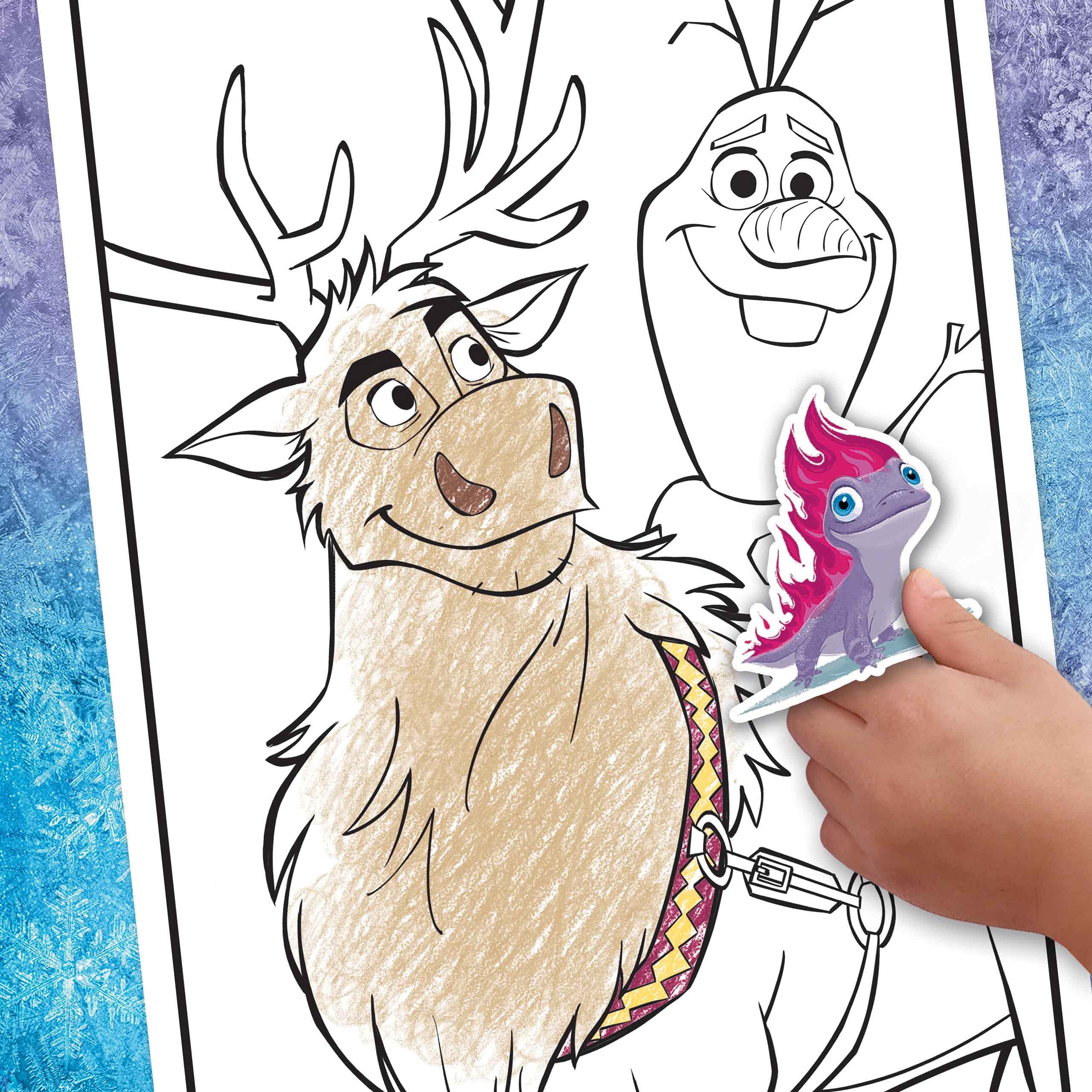 Crayola frozen coloring book with stickers gift for kids pages ages toys games