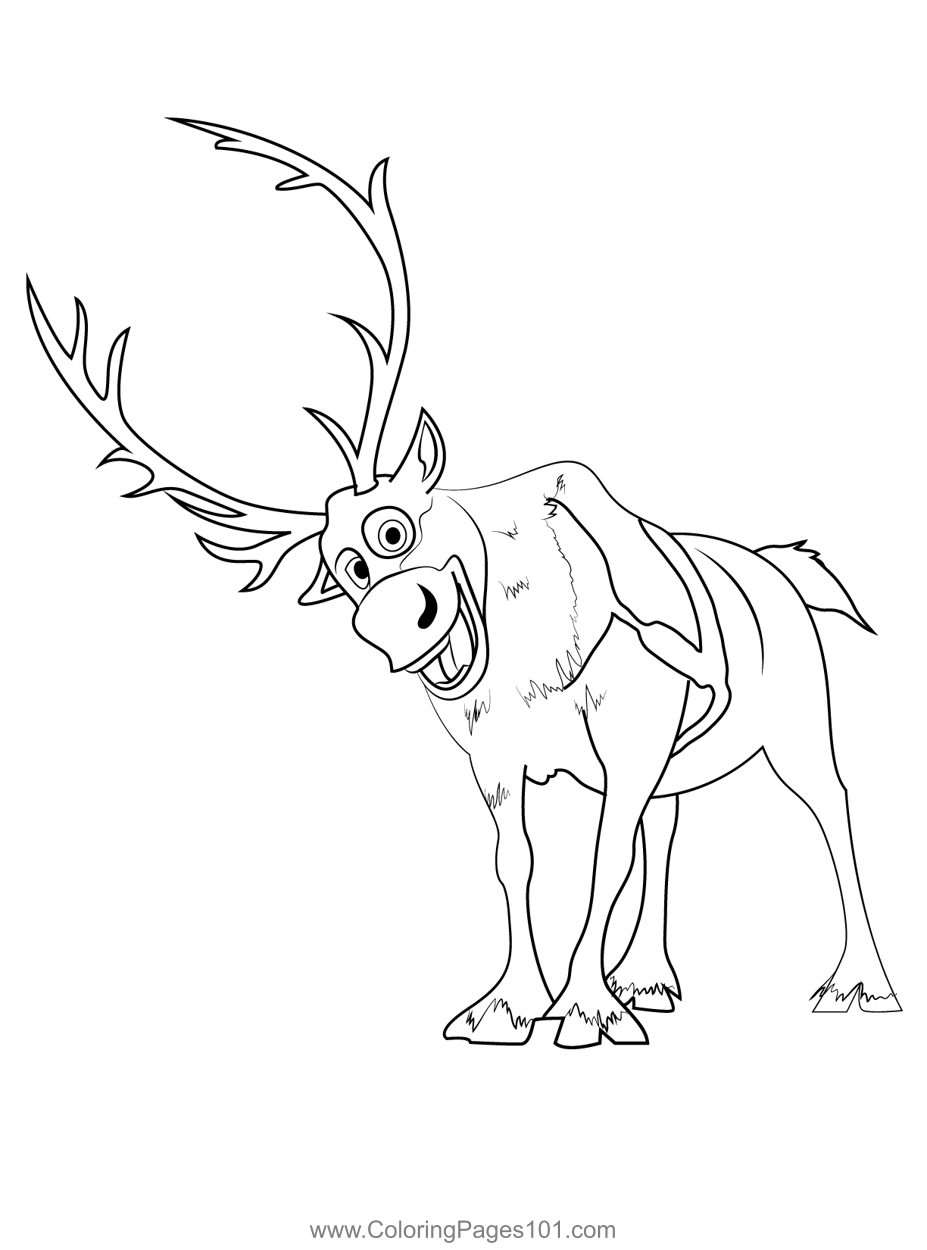 The sven coloring page for kids