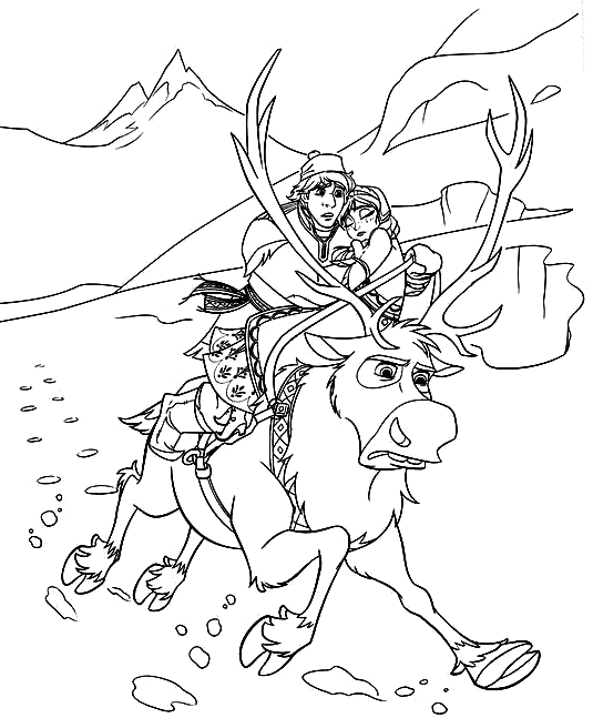 Kristoff coloring pages printable for free download