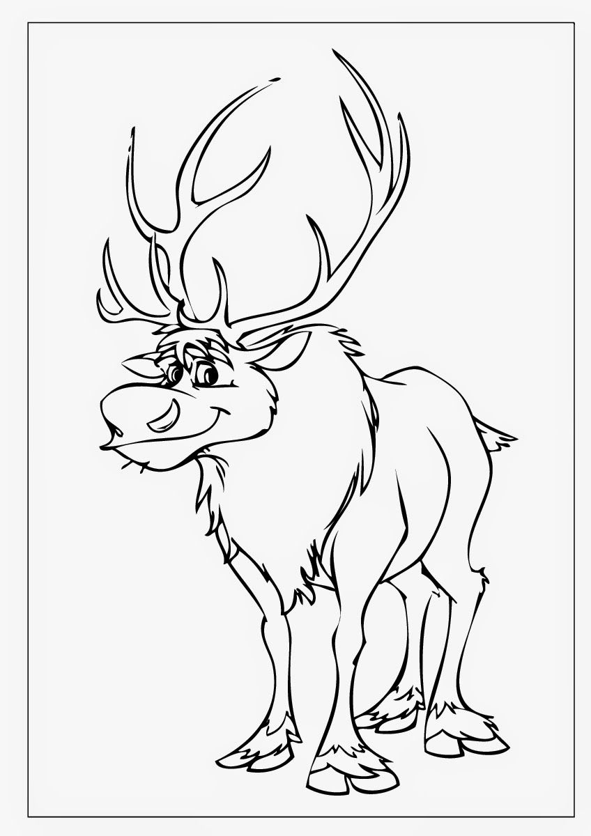 Trends for disney frozen sven coloring pages coloriage reine des neiges coloriage disney sven la reine des neiges