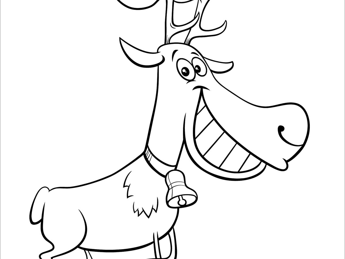 Printable reindeer coloring pages for kids add some color to that reindeer